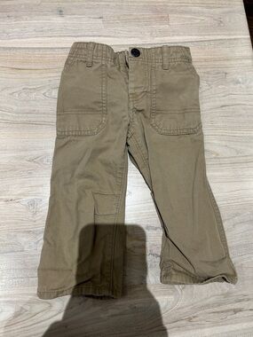 GAP Kids Khaki Cargo Pants - Olive Tan
